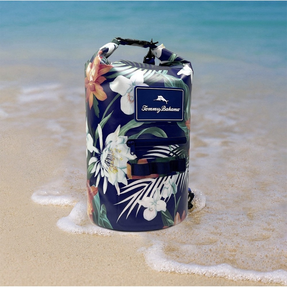 Tommy Bahama Waterproof Dry Bag 20L Dark Floral New with Tags